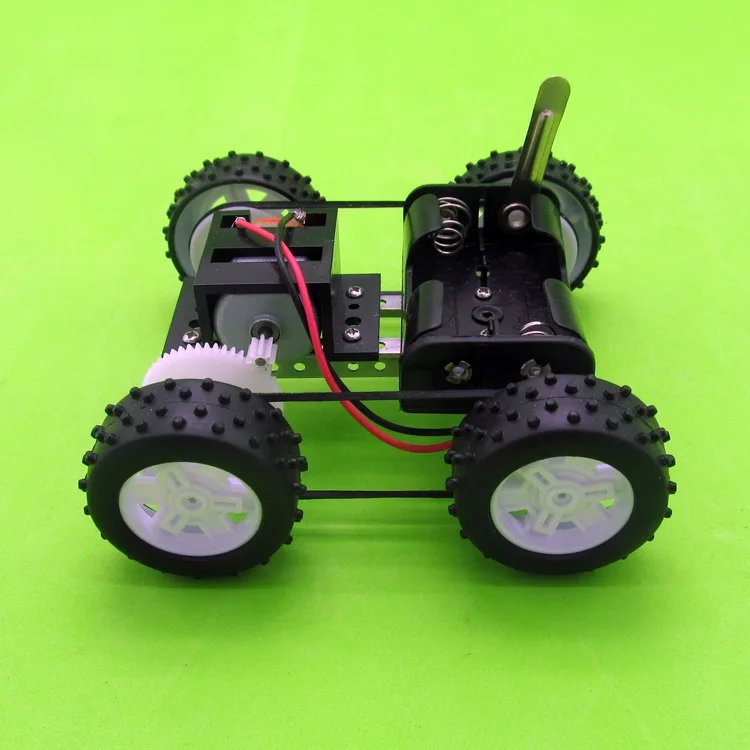 

DIY Technology Science Kits Electric Four Wheel Drive Car Assembly Model Education Scientific Experiment Toys For Children Kids
