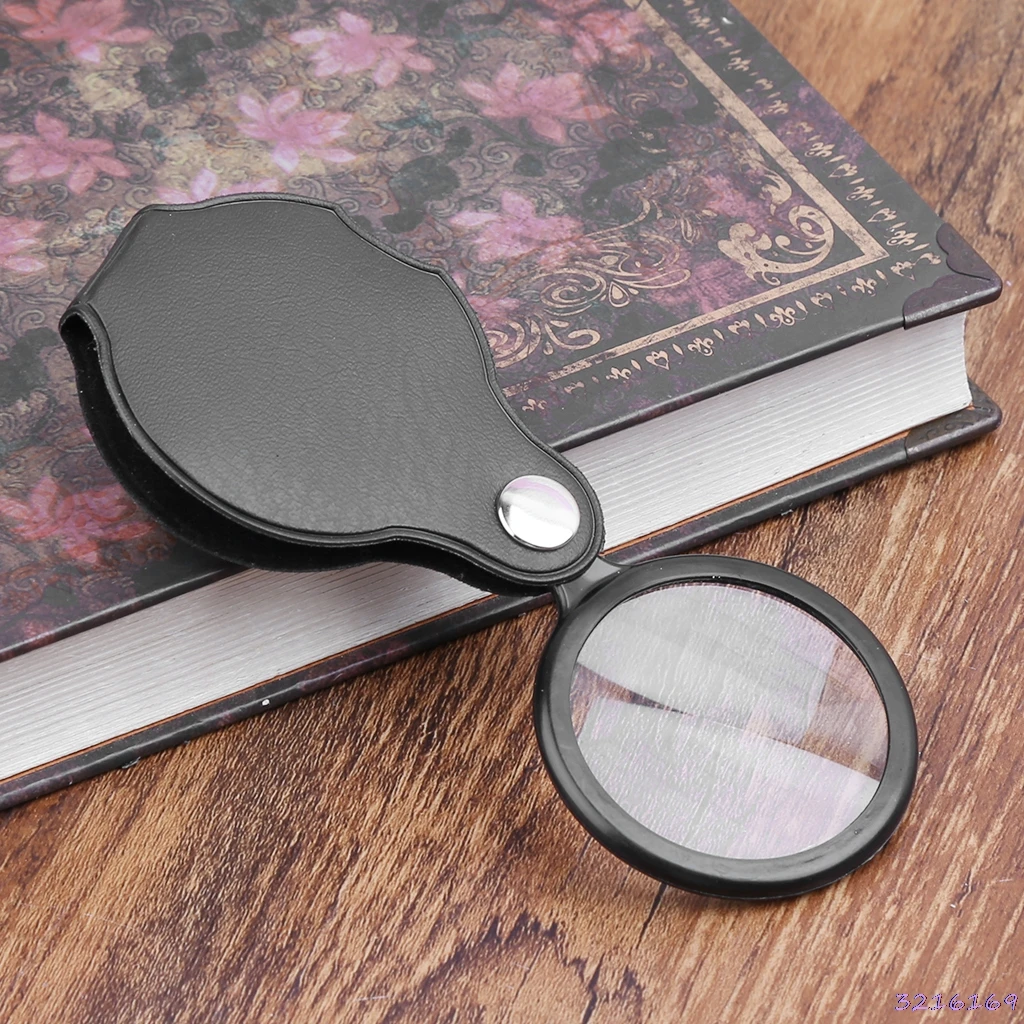 5X 40mm Portable Mini Magnifier Foldable Reading Jewelry Magnifying