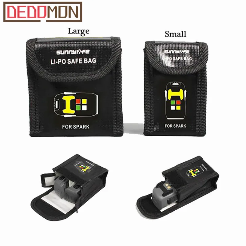 

for DJI SPARK Drone Lipo Battery Case Explosion-proof Safe Storage Bag Fireproof Protective Box Heat Resistance Radiation Pocket