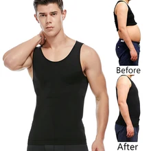 Мужской жилет для похудения, Корректирующее белье для сжигания пота, жилет для сауны, тренажер для талии, формирователь для тела, Формирователь живота, термо-формирователь жира