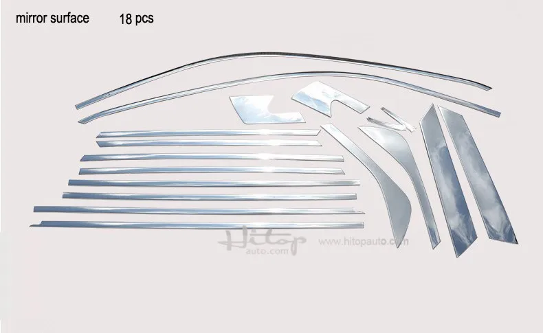 Хромированная отделка окна/отделка окна украшение крышка для Дискавери спорт, 304 нержавеющая сталь, 22 шт-18 шт, высокое качество Заводская гарантия