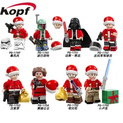 20 шт. оптом строительные блоки Merry Christmas Trooper Bobifeite Das Vida кирпичи игрушки-персонажи сказок для детей подарок PG8200