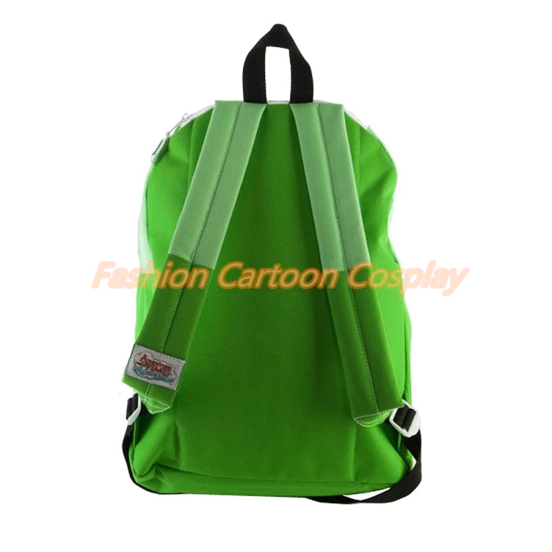 Оригинальный рюкзак Adventure Time Lime Green Finn двухсторонний школьный с рюкзаками для
