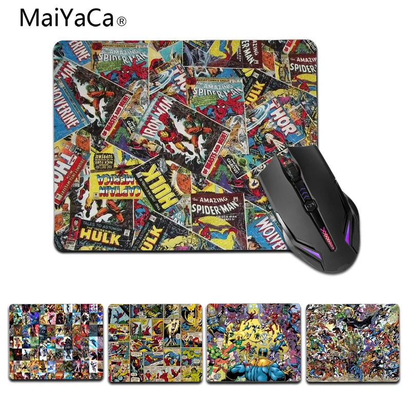 

MaiYaCa Top Quality Comics Avengers Office Mice Rubber Mouse Pad Size for 18x22cm 25x29cm Rubber Mousemats