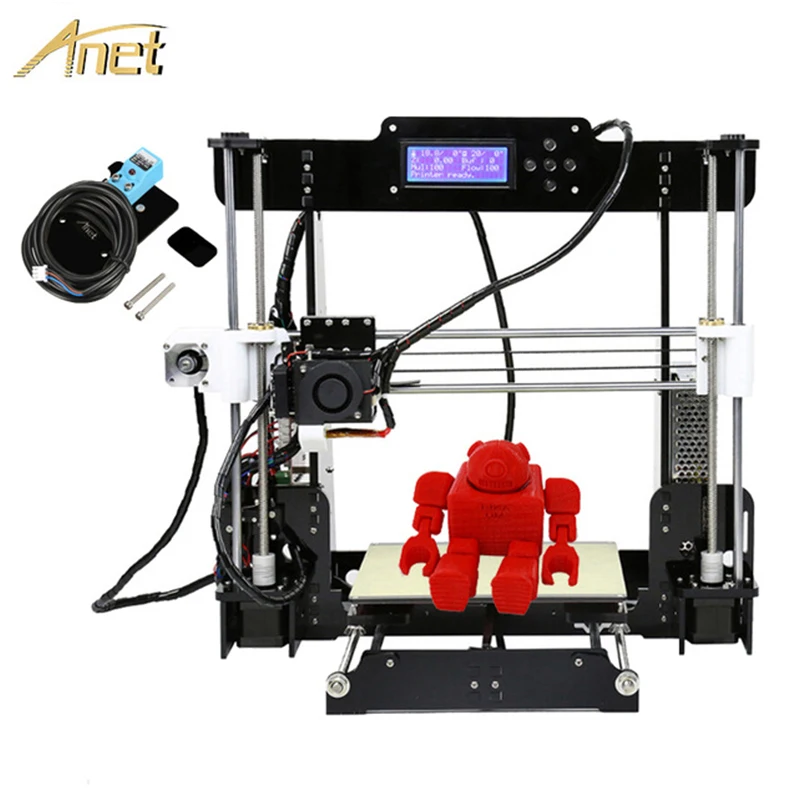 

Anet A8 Auto level & Normal & Double Extruder A8Plus 3D Printer 0.4mm Nozzle i3 Aluminium Alloy Hotbed DIY Printer Kit Filament