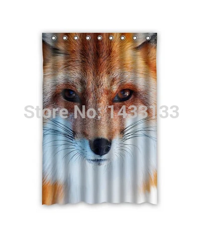 Hot Custom Red Fox Animal Fashion Home Living Waterproof Bathroom Best Nice Decor Shower Curtain 120x183cm FREE SHIPPING U06-75 | Дом и сад