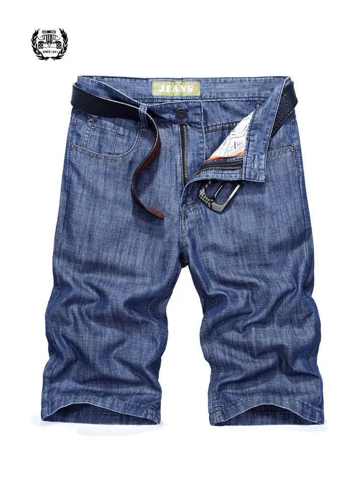 Лето, 30~ 42, военные джинсовые шорты, брендовая одежда, синие джинсы, прямые мужские шорты, карго, хлопок, мужские повседневные шорты с карманами