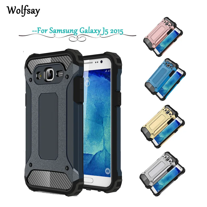 For Samsung Galaxy J5 2015 Case Shockproof Armor Rubber Hard PC Back Cover J500M&lt |
