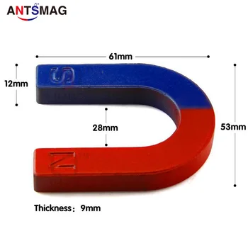 

2Pcs Strong Experiment Magnet U Type Isotropic Ferrite Magnet Kit for Education Science Experiment Horseshoe