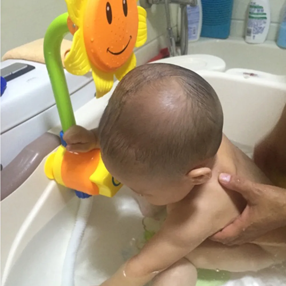 Baby Funny Water Game Bath Toy Sunflower Shower Faucet Baby Bath Spout Play Swimming Bathroom Toys Summer Bathing Random Color Baby Funny Water Game Bath Toy Sunflower Shower Faucet Baby Bath Spout Play Swimming Bathroom Toys Summer Bathing Random Color