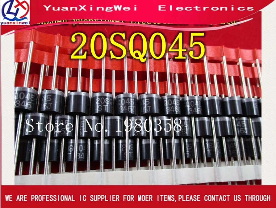 

Free Shipping 10PCS 20SQ045 20A 45V R-6 PEC New Original High quality Schottky Diode