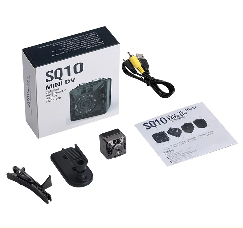 SQ10 мини видеокамера Full HD 1080P велосипедная камера для спорта на открытом воздухе микро камера экшн DV с детектором движения видео Профессиональный рекордер