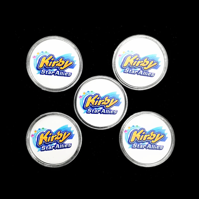 5 шт./партия, Коллекционная монета для игровых карт Kirby Star Allies NFC для Amiibo Card Ntag215, с наклейкой, новинка 2019, Qbby Box Boy
