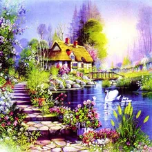 Алмазная живопись на заказ diy 5d алмазная живопись наборы для вышивки крестиком пейзаж Стразы мозаичный узор домашний стикер подарок рукоделие
