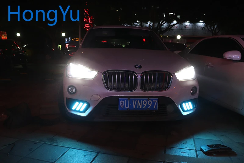 Светодиодные дневные ходовые огни для BMW X1 F48 F49 2015 2016 2017 2018 2019 противотуманная