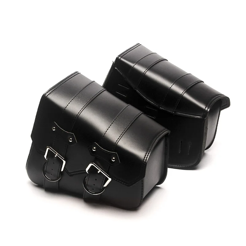

Triclicks PU Leather Saddlebag Motorcycle Saddle Bags L&R Side Storage Motorbike Side Tool Bag For Harley Sportster XL883 XL1200
