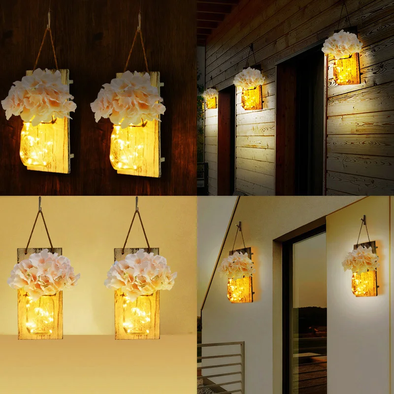 Us 18 9 30 Off Mason Jar Sconce Led Fairy String Lights Handcrafted Hanging Wall Lamp Decor 2 Pack Light For Living Room Restaurant In Us 18 9 30 Off Mason Jar Sconce Led Fairy String Lights Handcrafted Hanging Wall Lamp Decor 2 Pack Light For Living Room Restaurant In