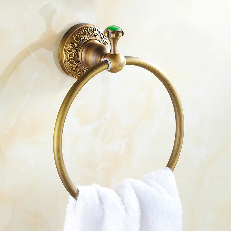 Buy Luxury Jade Retro Solid Brass Hand Towel Holder