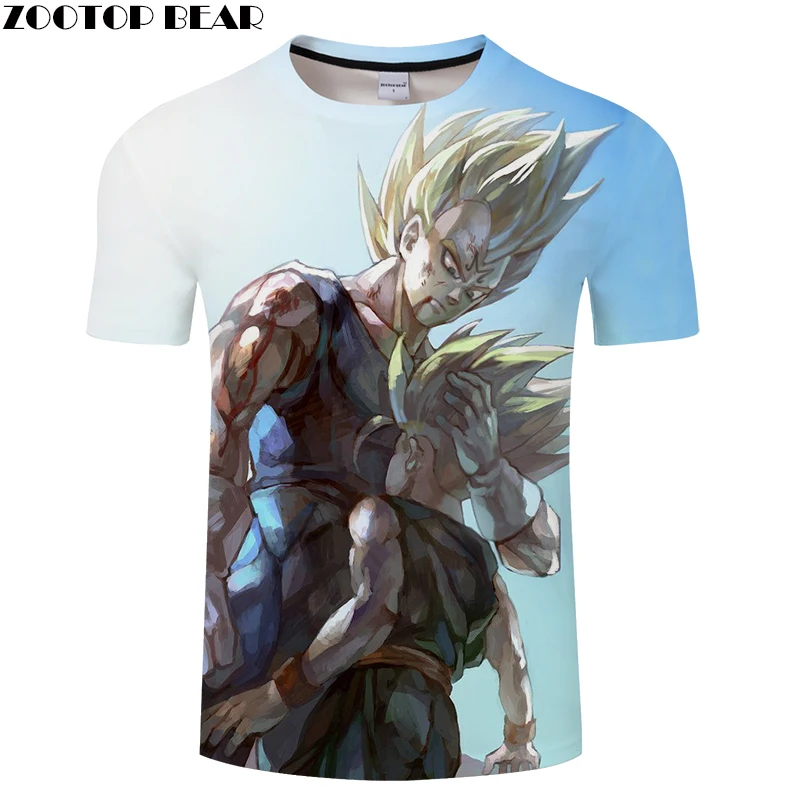 2019 новая Супер saiyan Футболка мужская Гоку Мехико Джерси 3D футболка печать Dragon Ball