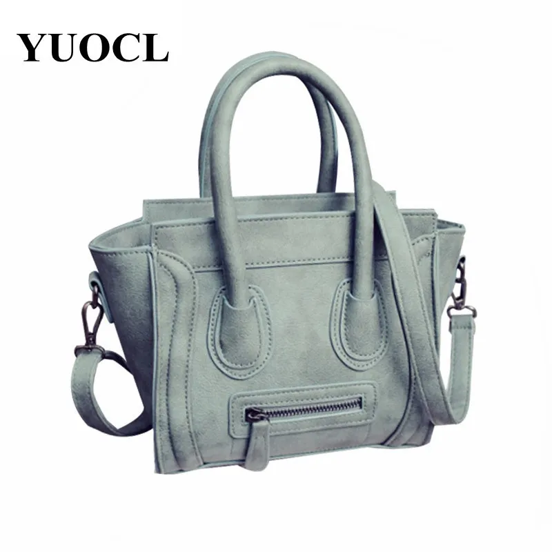 

Bolsos Mujer 2018 Trapeze Smiley crossbody Bag Luxury Brand Pu Leather Women Handbag Shoulder Bag Famous Designer Bags Sac