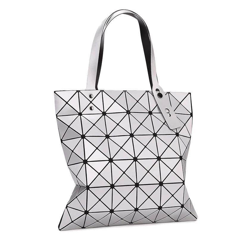 

Baggage Girls 2019 New Variable Folding Geometry Diamond Laser Baggage Hand Shoulder Baggage Girls ladies hand bags