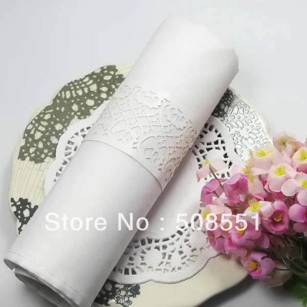 50pcs Paper Napkin Rings for Wedding Party decoration Wedding Favorsin