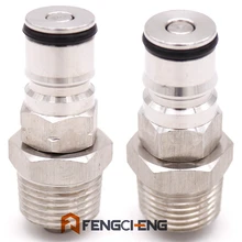 Homebrew 19/32-18 шариковый замок с 1/" NPT резьба переборка в сборе газ/жидкость шариковый замок Стандартный кег адаптер