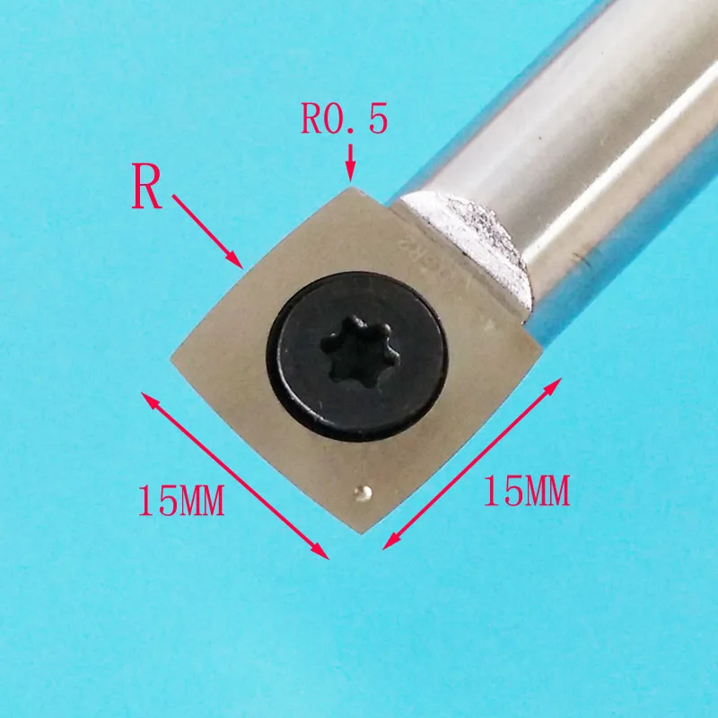 Вольфрамовый титановый сплав лезвие для обработки древесины токарный станок деревообрабатывающие токарные инструменты - Цвет: 15MM(R)