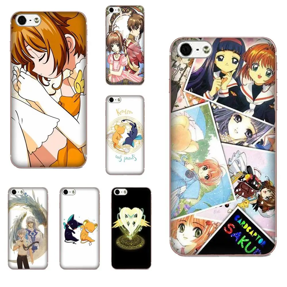 

For Xiaomi Redmi Note 2 3 3S 4 4A 4X 5 5A 6 6A Pro Plus Soft Silicone TPU Transparent Cell Bags Sakura Card Captor Card