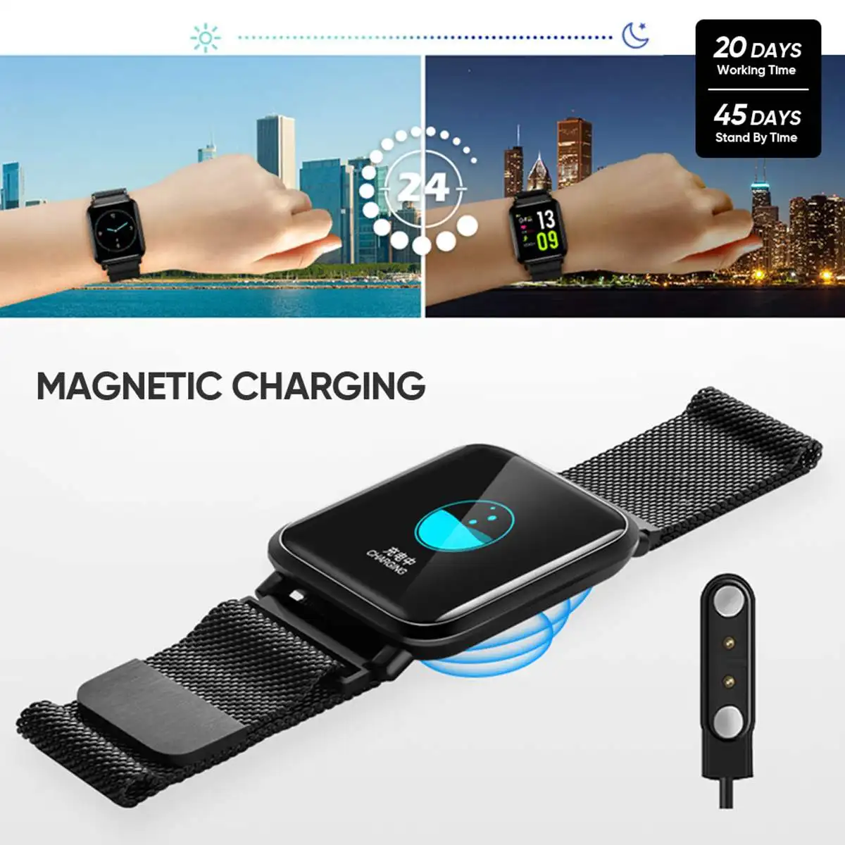 E33 Смарт-часы 1,3 дюймов с ЭКГ HR кровяное давление смарт-Браслет Водонепроницаемый Bluetooth фитнес-часы для iPhone xiaomi
