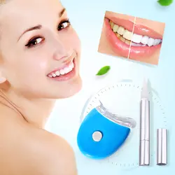 Электрические зубные зубы путассу комплект, включающий Батарея оригинальный белый светодиодный свет зуб отбеливающая зубная паста гель