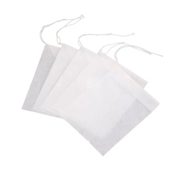 

Hot Sale 100 Pcs Disposable Empty Tea Bag String Heat Seal Filter Paper