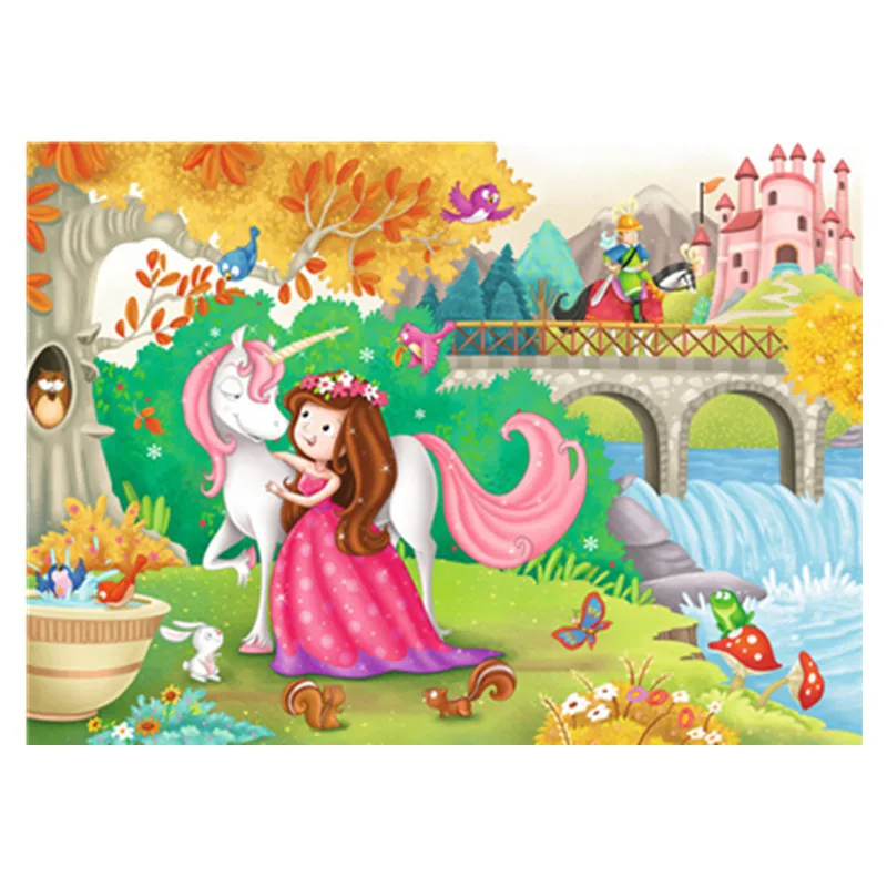 

5D diy diamond embroidery mosaic pattern cartoon home decoration cross stitch round diamond painting sticker set