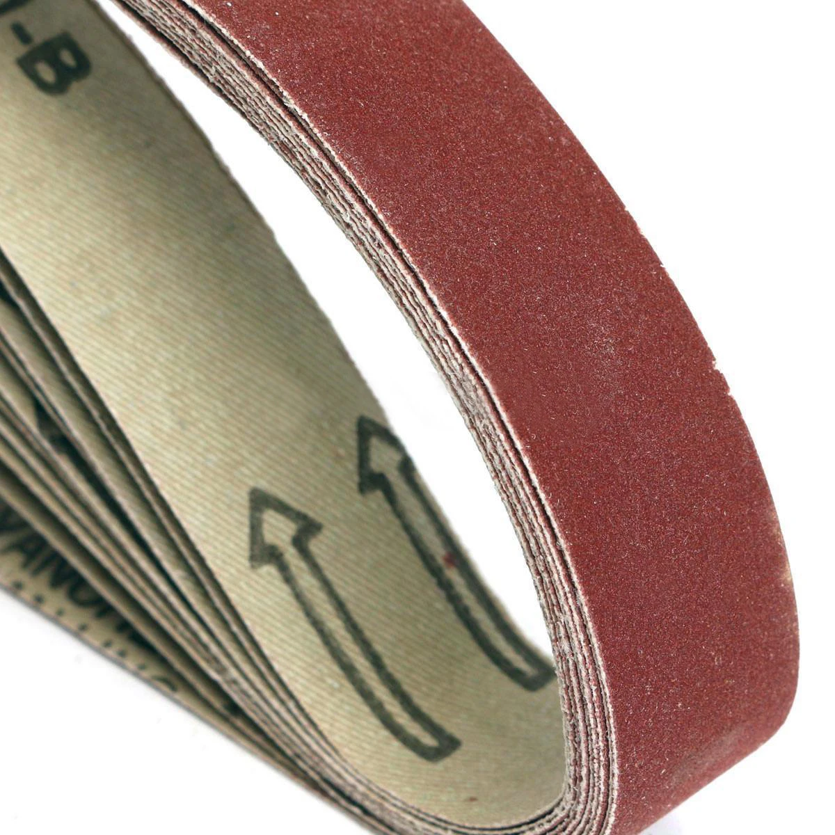 10 Pack 400 Grit Sanding Belts Brown Alumina Sander Power Tools Accessories 760x25mm