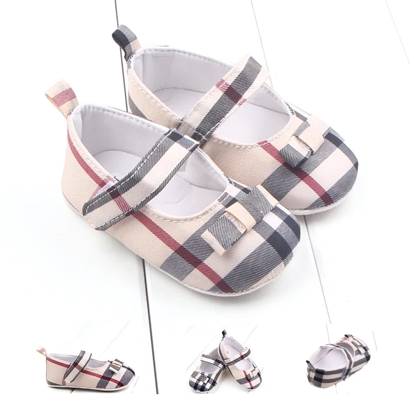 Baby Shoes Girl New Lattice Pattern infant crib shoes Classical Soft
Anti-Slip Toddler shoes for newborn Baby First Walkers 2019