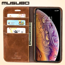 Роскошный Musubo Флип Кожаные чехлы для iphone XS Max кошелек чехол для телефона крышка принципиально для iphone XR 8 плюс 7 6s случае Coque Капа