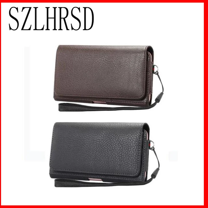 Men Belt Clip Leather Pouch Waist Bag Phone Cover For Sony Xperia L1 Ulefone Power 2
