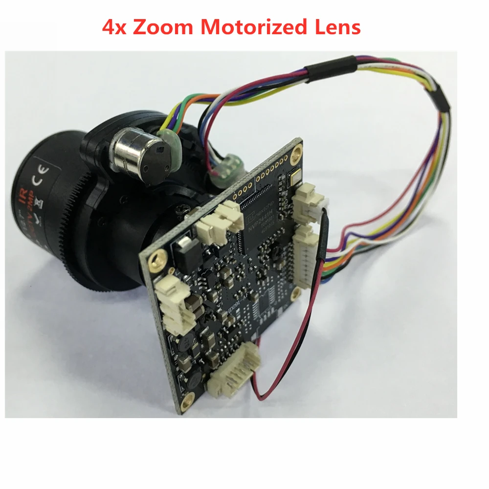 Full HD 2MP AHD Security Camera Module 2.8-12mm Motorized Varifocal 4xZoom CCTV Camera Mainly PC Board Support OSD Cable 3