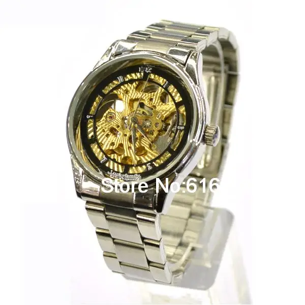 G8008 Fully Automatic Hollow Mechanical Watches Black border |