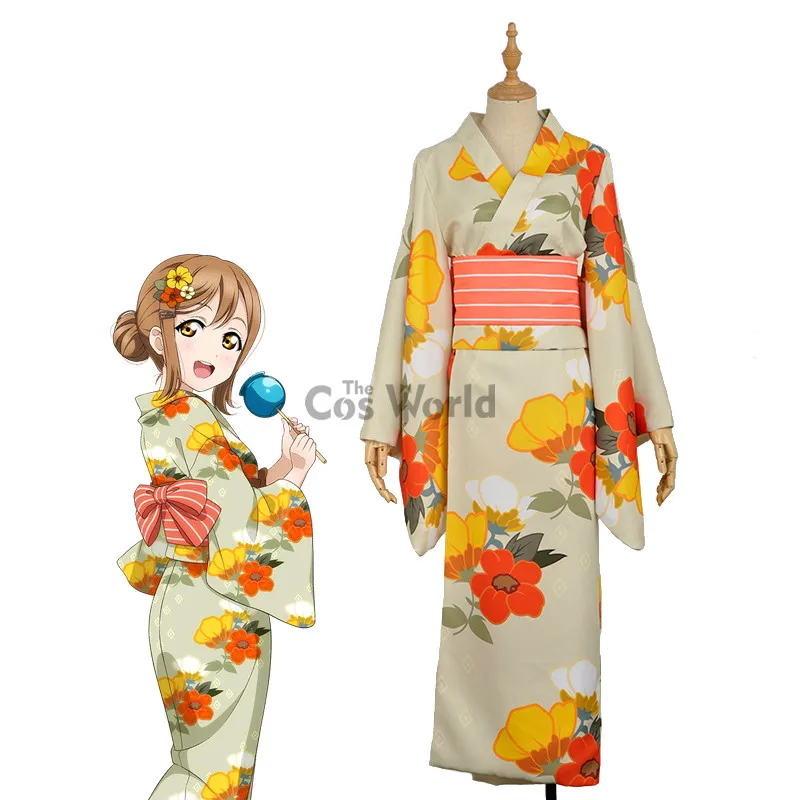 Милый! солнечный свет! Кимоно Aqours Kunikida Hanamaru юката банный халат платье форма