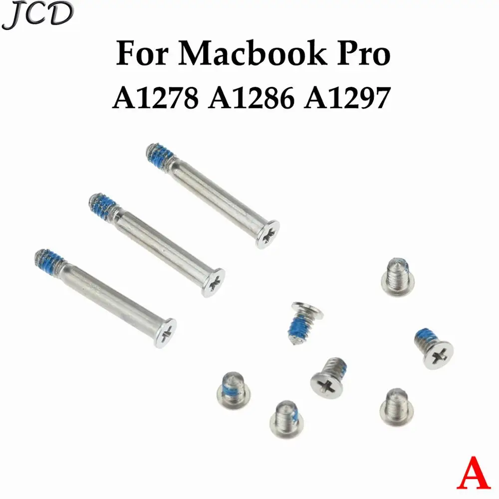 JCD чехол для компьютера, задняя крышка, винты для MacBook Pro 1" 15" A1278 A1398 A1425 A1706 A1707 A1708 для MacBook Air A1370 - Цвет: A-A1278 A1286