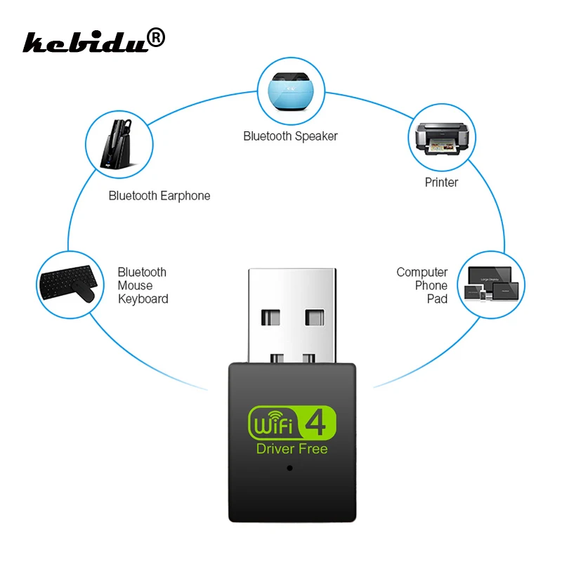 USB Wi-Fi адаптер 300 Мбит/с 2 4 ГГц 802.11n/b/g | Компьютеры и офис