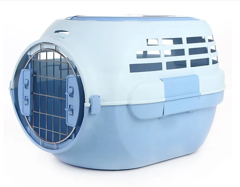Переноска для собак, кошек, с Люком, дышащая, для щенков, дорожная сумка, Космический рюкзак, переносная, для груза, для путешествий, клетка, переноска для питомцев - Цвет: Синий