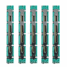 5 pçs 75mm duplo b10k original b10kx2 behringer pot mixer fader dropship