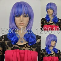 vv+++++dd AA+@@new cosplay hair wig women medium long curly wavy full bangs layered loose |
