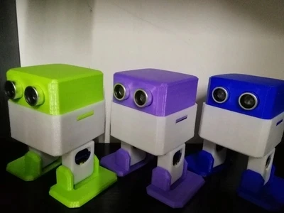 Best GXH Robot OTTO Made by 3D Printer accessory open source DIY robotics for Arduino uno r3 nano controllable by Bluetooth RC Toy 