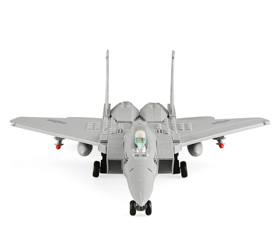 Blocos de Construção Brinquedos para Adultos Cabem Legoinglys Pces Série Militar F-15 Eagle Fighter Moc Avião Modelo Kits Montar Presente 270 7 Blocos de construção cabem legoinglys 270 pces