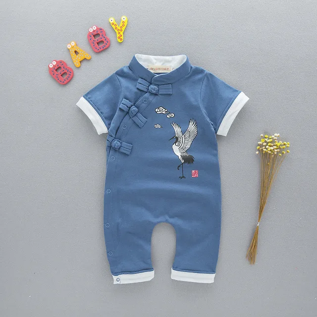 New Newborn Baby Girls Clothes Chinese Cheongsam Traditional National