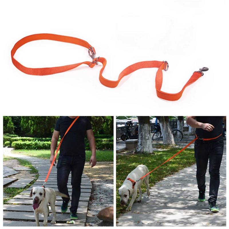 Diving cloth Padded Dog Leash Double Head two dog Leashes P chain Collar Adjustable Long Short rope Dog running Training Leads Diving cloth Padded Dog Leash Double Head two dog Leashes P chain Collar Adjustable Long Short rope Dog running Training Leads