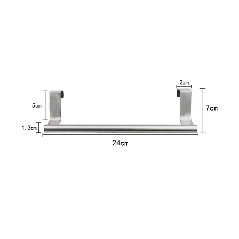 Ванная Дверь кухонное полотенце над держателем ящик крюк для хранения шарф Вешалка на шкаф из нержавеющей стали вешалка для полотенец ведущая жизнь